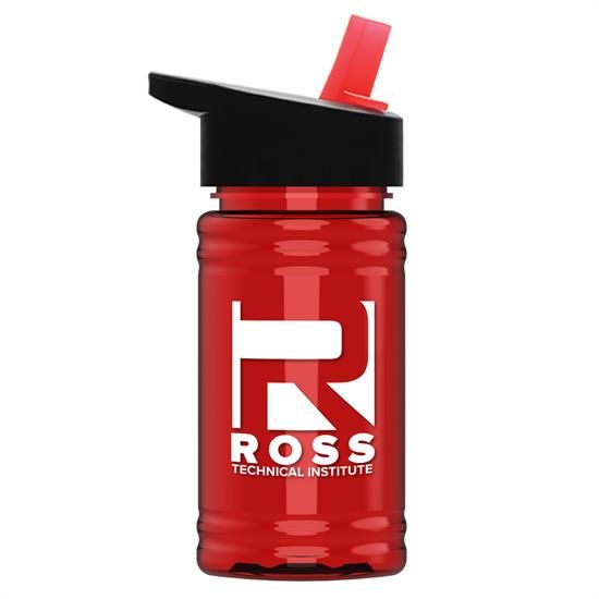 RP16H - UpCycle - Mini 16 oz. rPet Sports Bottle with Flip Straw Lid